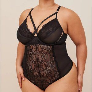 Torrid Straps and Lace Bodysuit